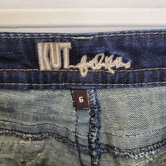 Kut From The Kloth Women's Size 6 Jeans Button Flap Pockets Boot Cut - Picture 4 of 6
